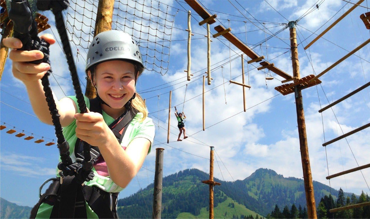 Abenteuer im Hochseilgarten