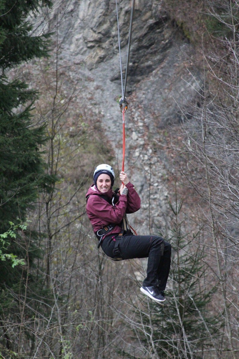 Flug durch den Wald