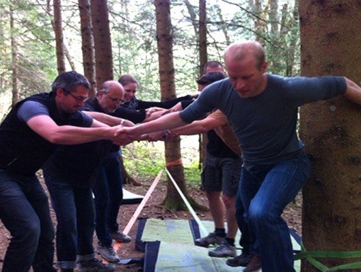 Slackline-Parcours